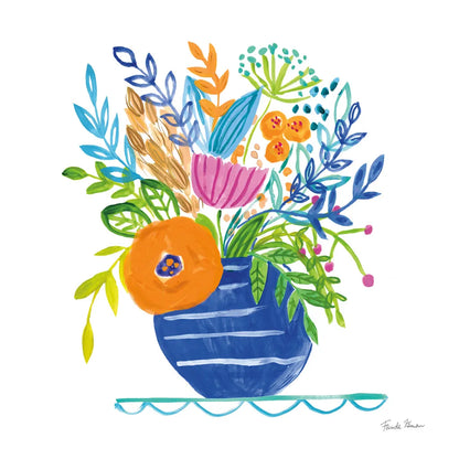 Bountiful Blooms II by Farida Zaman. SKU 63536a. Archival Giclee Fine art print for wall decor.