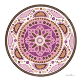 Bright Mandala II by Farida Zaman. SKU 88142a. Archival Giclee Fine art print for wall decor.