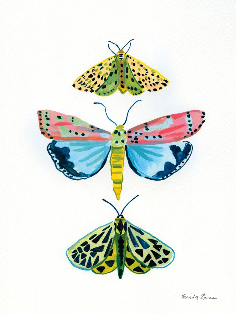 Bright Moths I by Farida Zaman