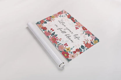 Bright Petals I by Farida Zaman. shown as a rolled paper print. Available as archival giclee rolled canvas, fine art paper, or poster print. SKU 54190i.