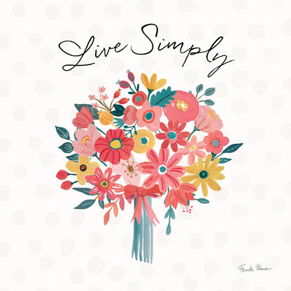 Bright Petals III by Farida Zaman. SKU 54192a. Archival Giclee Fine art print for wall decor.