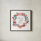 Bright Petals IV by Farida Zaman. Shown in a sleek black glass frame for a contemporary gallery look. Available as an archival giclee rolled canvas, fine art paper, or poster print. SKU 54193a.