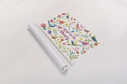 Budding Beauty I by Farida Zaman. shown as a rolled paper print. Available as archival giclee rolled canvas, fine art paper, or poster print. SKU 53808i.