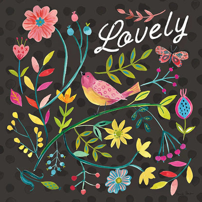 Budding Beauty II Dark by Farida Zaman. SKU 53814a. Archival Giclee Fine art print for wall decor.