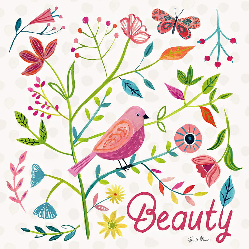 Budding Beauty III by Farida Zaman. SKU 53810a. Archival Giclee Fine art print for wall decor.