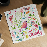 Budding Beauty III by Farida Zaman. Shown as a detailed flat fine art print, highlighting archival giclee quality. Available as an archival giclee rolled canvas, fine art paper, or poster print. SKU 53810a.