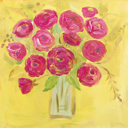 Burst of Poppies Bright by Farida Zaman. SKU 33858a. Archival Giclee Fine art print for wall decor.