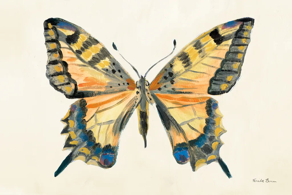 Butterfly Study II by Farida Zaman. SKU 74461i. Archival Giclee Fine art print for wall decor.
