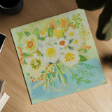 Camillia by Farida Zaman. Shown as a detailed flat fine art print, highlighting archival giclee quality. Available as an archival giclee rolled canvas, fine art paper, or poster print. SKU 32163a.