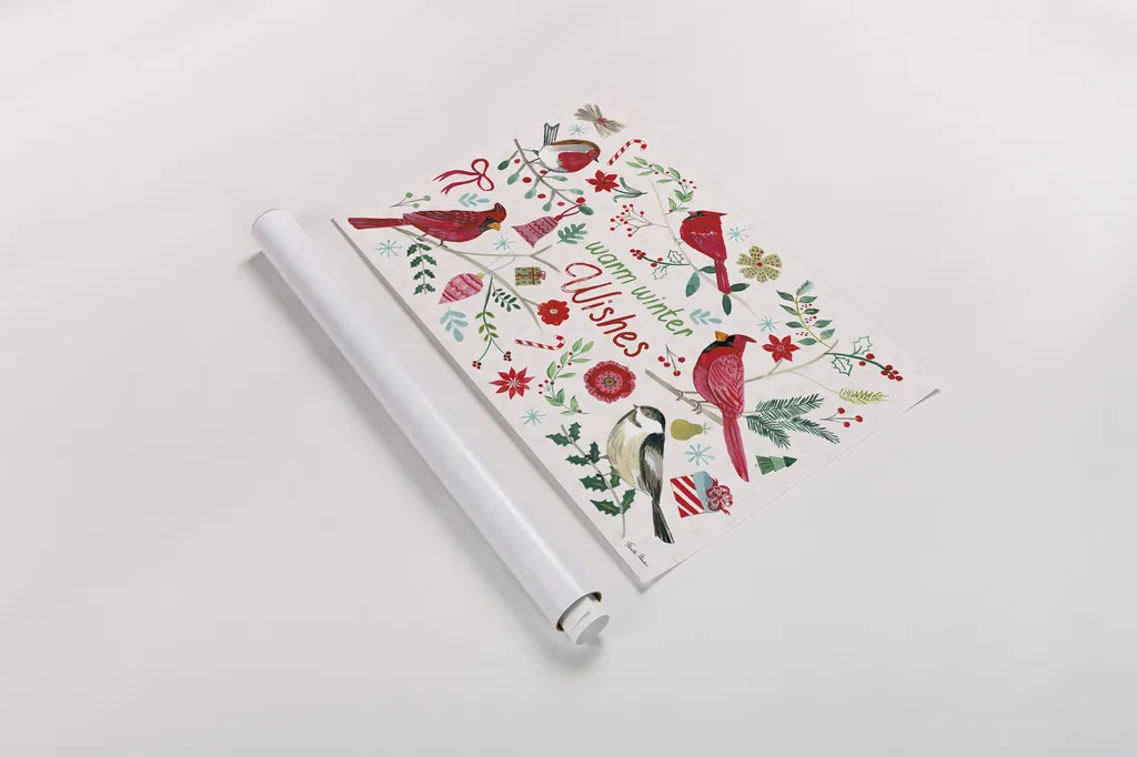 Cheerful Holiday I by Farida Zaman. shown as a rolled paper print. Available as archival giclee rolled canvas, fine art paper, or poster print. SKU 54660i.