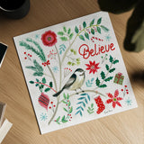 Cheerful Holiday II by Farida Zaman. Shown as a detailed flat fine art print, highlighting archival giclee quality. Available as an archival giclee rolled canvas, fine art paper, or poster print. SKU 54661a.