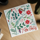Cheerful Holiday III by Farida Zaman. Shown as a detailed flat fine art print, highlighting archival giclee quality. Available as an archival giclee rolled canvas, fine art paper, or poster print. SKU 54662a.