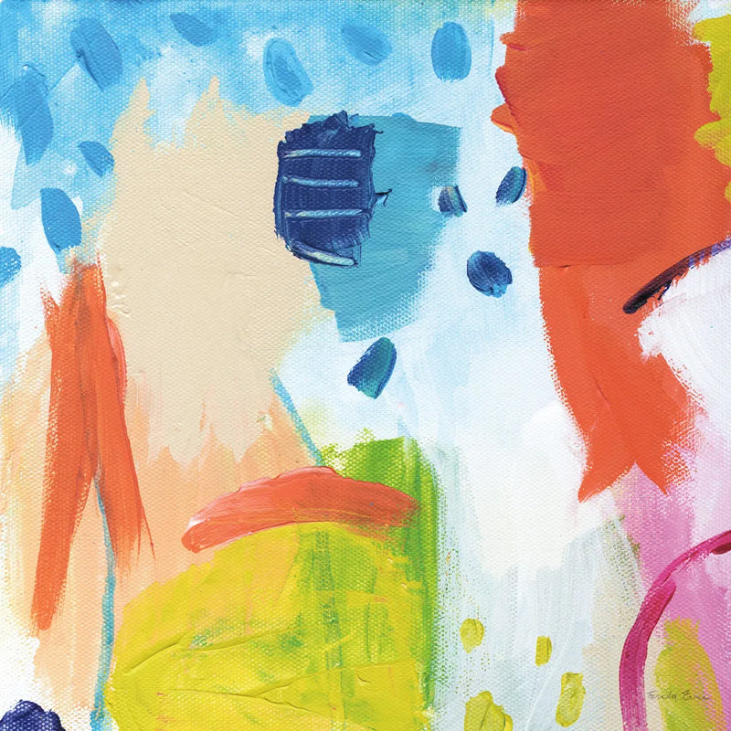 Cheerful I by Farida Zaman. SKU 35414a. Archival Giclee Fine art print for wall decor.