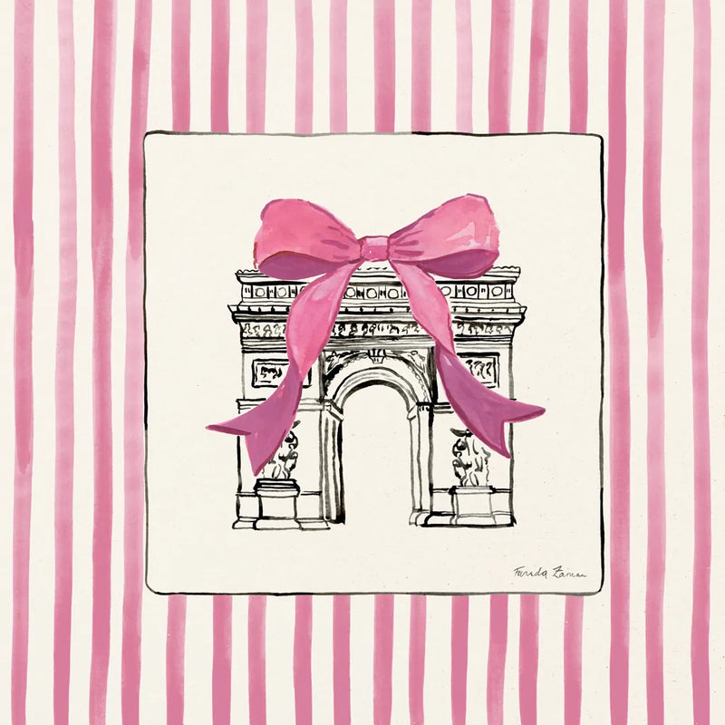 Chic Paris II by Farida Zaman. SKU 103065a. Archival Giclee Fine art print for wall decor.