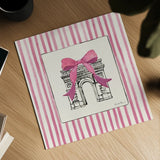 Chic Paris II by Farida Zaman. Shown as a detailed flat fine art print, highlighting archival giclee quality. Available as an archival giclee rolled canvas, fine art paper, or poster print. SKU 103065a.