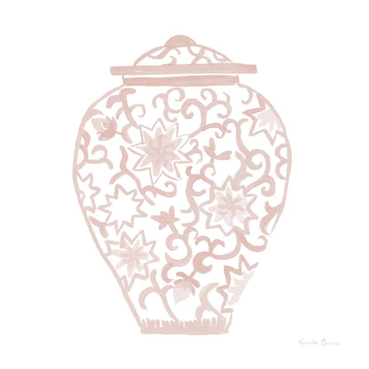 Chinoiserie III Pastel by Farida Zaman. SKU 82372a. Archival Giclee Fine art print for wall decor.