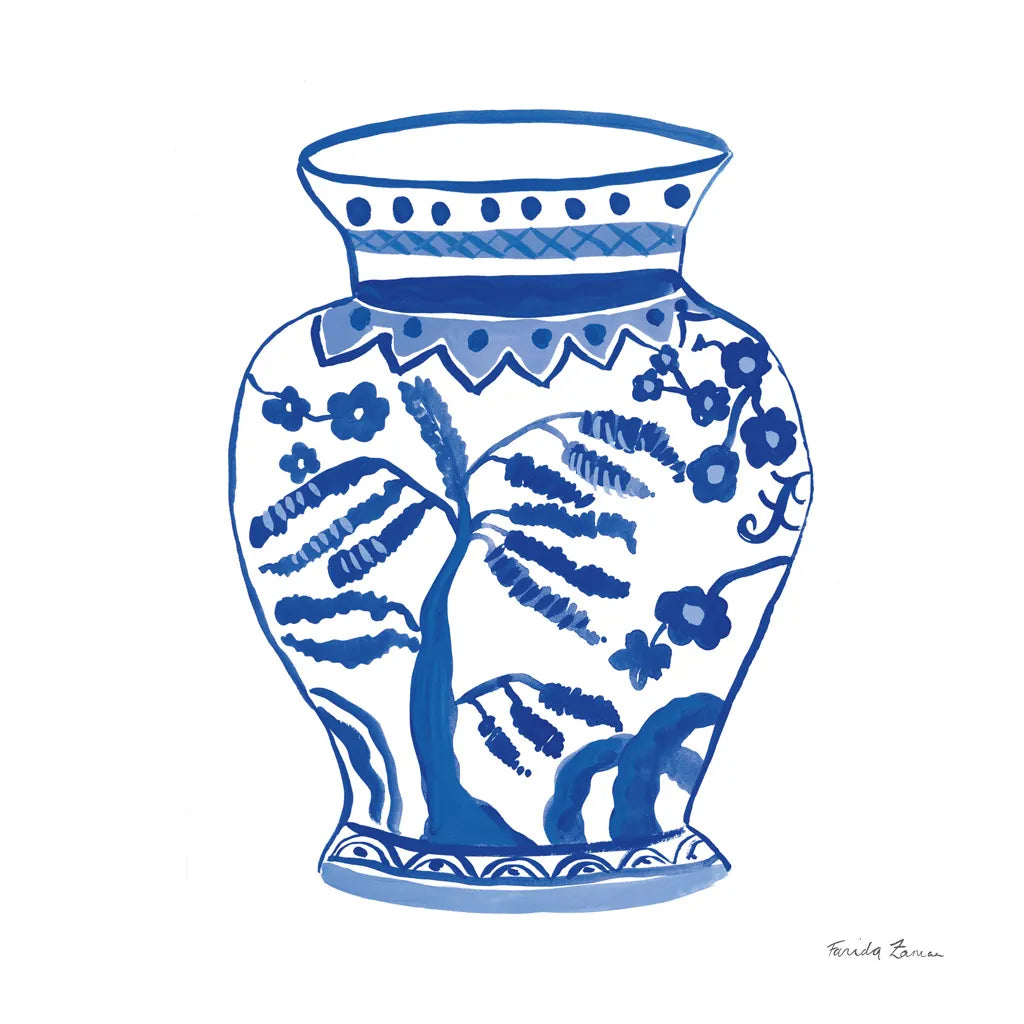 Chinoiserie IV by Farida Zaman. SKU 44128a. Archival Giclee Fine art print for wall decor.
