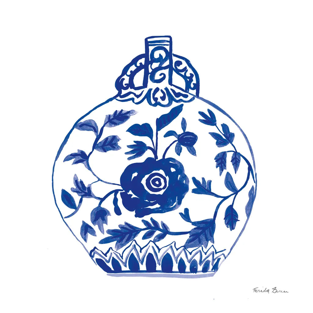 Chinoiserie V by Farida Zaman. SKU 44129a. Archival Giclee Fine art print for wall decor.