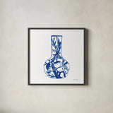 Chinoiserie VIII by Farida Zaman. Shown in a sleek black glass frame for a contemporary gallery look. Available as an archival giclee rolled canvas, fine art paper, or poster print. SKU 44132a.