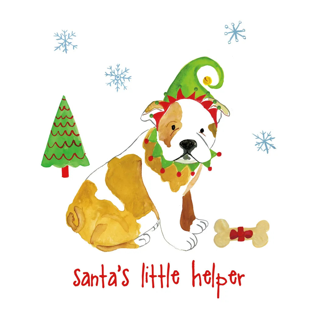 Christmas Critters I by Farida Zaman. SKU 45841a. Archival Giclee Fine art print for wall decor.