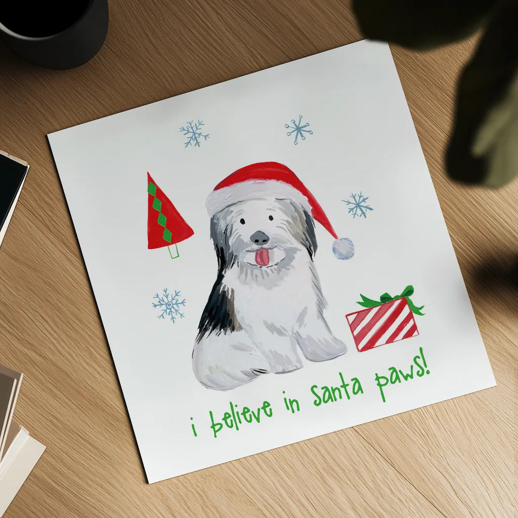 Christmas Critters III by Farida Zaman. Shown as a detailed flat fine art print, highlighting archival giclee quality. Available as an archival giclee rolled canvas, fine art paper, or poster print. SKU 45843a.