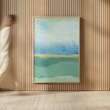 Coastal Bliss I Crop by Farida Zaman. shown as over sized large wall art. Available as an archival giclee rolled canvas, fine art paper, or poster print. SKU 48443h.
