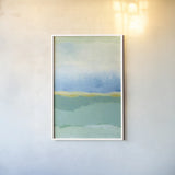 Coastal Bliss I Crop by Farida Zaman. shown as a paper print in a white frame. Available as a archival giclee rolled canvas, fine art paper, or poster print. SKU 48443h.
