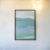 Coastal Bliss II Crop by Farida Zaman. shown as a paper print in a black flame. Available as a archival giclee rolled canvas, fine art paper, or poster print. SKU 48444h.