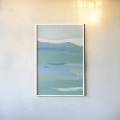 Coastal Bliss II Crop by Farida Zaman. shown as a paper print in a white frame. Available as a archival giclee rolled canvas, fine art paper, or poster print. SKU 48444h.