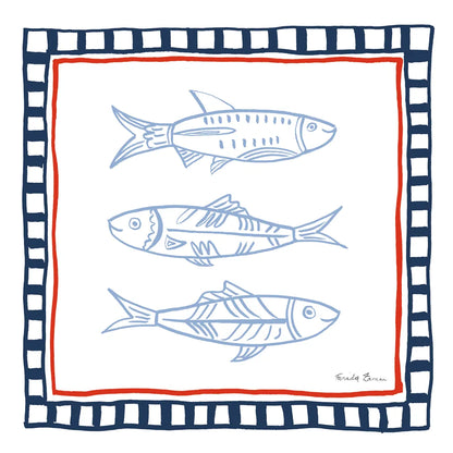 Coastal Critters I by Farida Zaman. SKU 102662a. Archival Giclee Fine art print for wall decor.