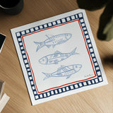 Coastal Critters I by Farida Zaman. Shown as a detailed flat fine art print, highlighting archival giclee quality. Available as an archival giclee rolled canvas, fine art paper, or poster print. SKU 102662a.