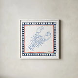 Coastal Critters III by Farida Zaman. Shown in a crisp white glass frame for a clean and minimalist style. Available as an archival giclee rolled canvas, fine art paper, or poster print. SKU 102664a.