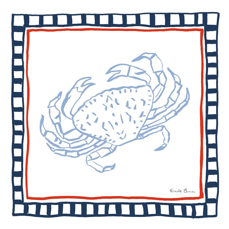 Coastal Critters IV by Farida Zaman. SKU 102665a. Archival Giclee Fine art print for wall decor.