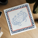 Coastal Critters IV by Farida Zaman. Shown as a detailed flat fine art print, highlighting archival giclee quality. Available as an archival giclee rolled canvas, fine art paper, or poster print. SKU 102665a.
