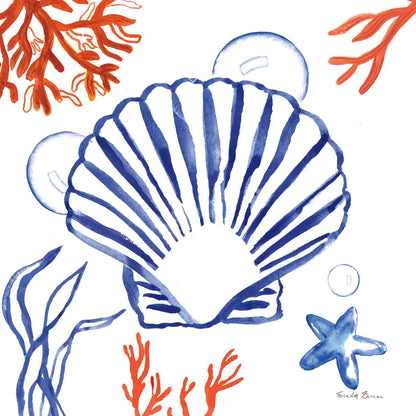 Coastal Jewels III by Farida Zaman. SKU 35781a. Archival Giclee Fine art print for wall decor.