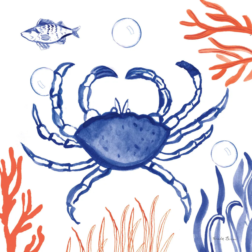 Coastal Jewels V by Farida Zaman. SKU 35783a. Archival Giclee Fine art print for wall decor.