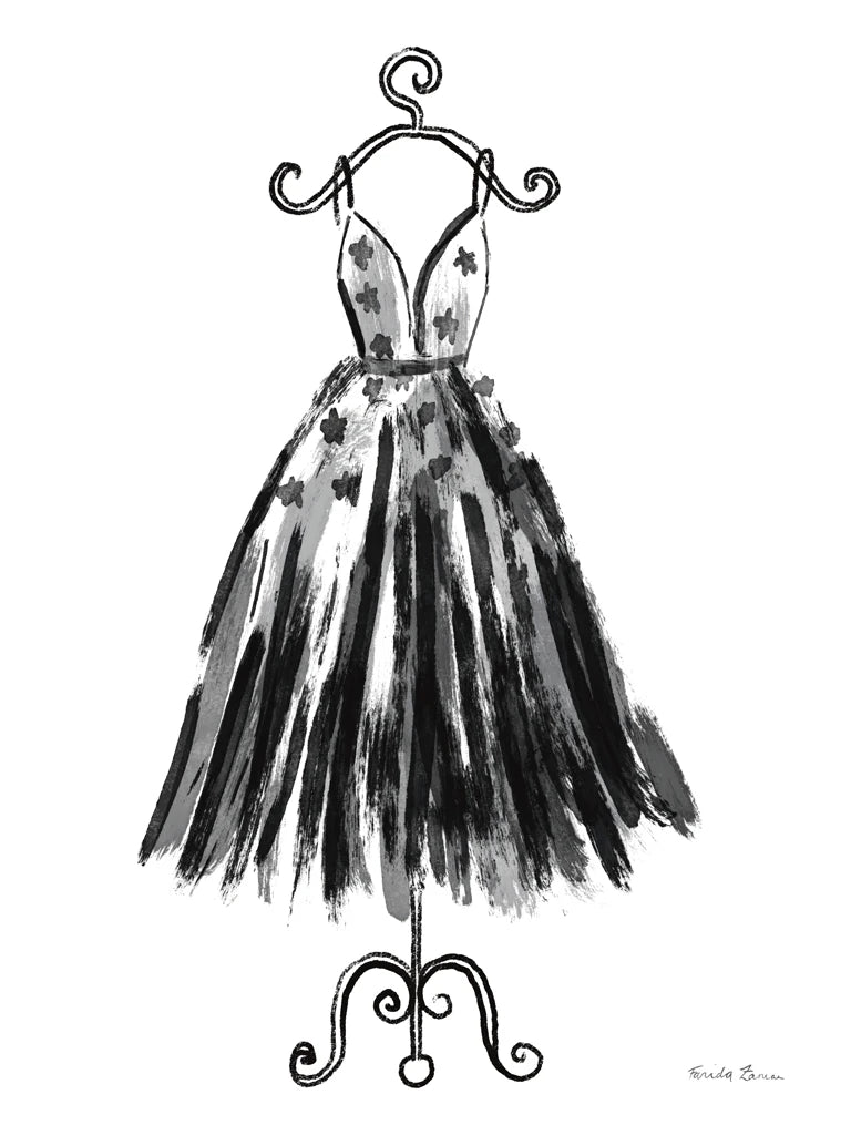 Couture Dress II Sketch by Farida Zaman