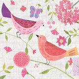 Damask Floral and Bird IV v2 by Farida Zaman. SKU 34046a. Archival Giclee Fine art print for wall decor.