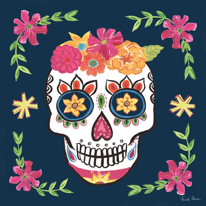 Day of the Dead II by Farida Zaman. SKU 37969a. Archival Giclee Fine art print for wall decor.