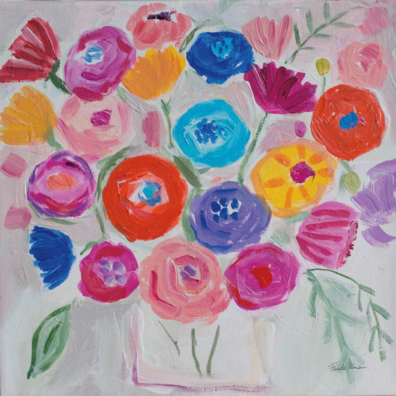 Delicate Flair II by Farida Zaman. SKU 38700a. Archival Giclee Fine art print for wall decor.