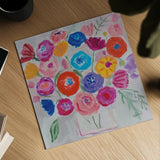 Delicate Flair II by Farida Zaman. Shown as a detailed flat fine art print, highlighting archival giclee quality. Available as an archival giclee rolled canvas, fine art paper, or poster print. SKU 38700a.