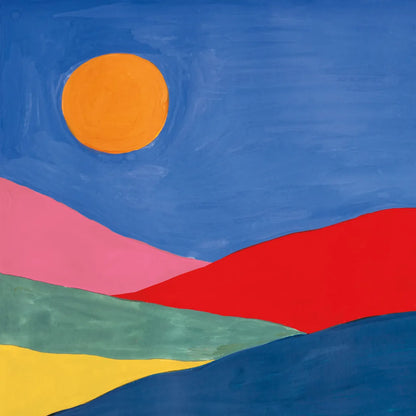 Desert Landscape I by Farida Zaman. SKU 65333a. Archival Giclee Fine art print for wall decor.