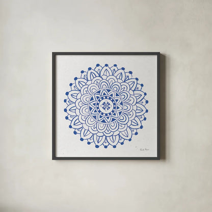 Eastern Dreams I by Farida Zaman. Shown in a sleek black glass frame for a contemporary gallery look. Available as an archival giclee rolled canvas, fine art paper, or poster print. SKU 64608a.