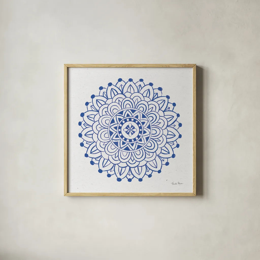 Eastern Dreams I by Farida Zaman. Shown in a natural wood glass frame for a timeless modern aesthetic. Available as an archival giclee rolled canvas, fine art paper, or poster print. SKU 64608a.