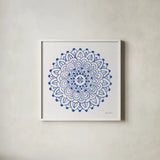 Eastern Dreams I by Farida Zaman. Shown in a crisp white glass frame for a clean and minimalist style. Available as an archival giclee rolled canvas, fine art paper, or poster print. SKU 64608a.