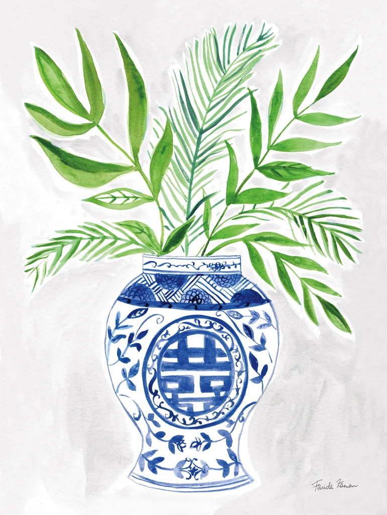 Elegant Chinoiserie II Gray by Farida Zaman