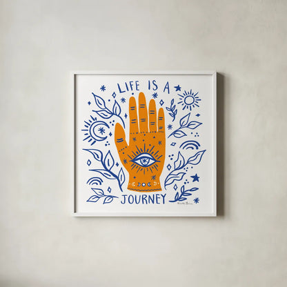 Everyday Mystic II by Farida Zaman. Shown in a crisp white glass frame for a clean and minimalist style. Available as an archival giclee rolled canvas, fine art paper, or poster print. SKU 85725a.