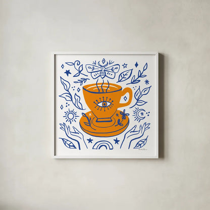 Everyday Mystic IV by Farida Zaman. Shown in a crisp white glass frame for a clean and minimalist style. Available as an archival giclee rolled canvas, fine art paper, or poster print. SKU 85727a.