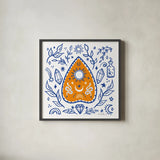 Everyday Mystic VI by Farida Zaman. Shown in a sleek black glass frame for a contemporary gallery look. Available as an archival giclee rolled canvas, fine art paper, or poster print. SKU 85729a.