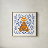 Everyday Mystic VII by Farida Zaman. Shown in a natural wood glass frame for a timeless modern aesthetic. Available as an archival giclee rolled canvas, fine art paper, or poster print. SKU 85730a.